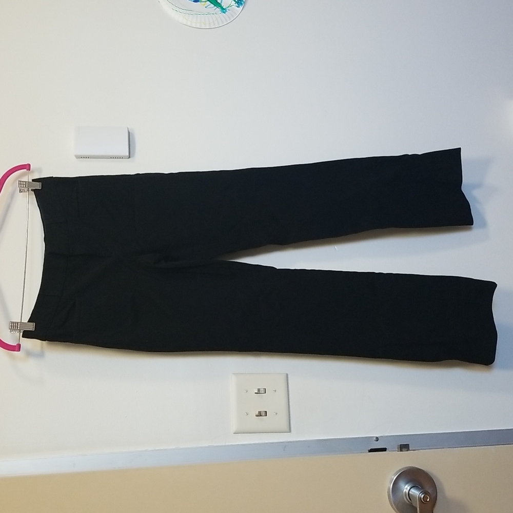 Banana Republic sloan fit black dress pants sz 4, EUC 31" inseam